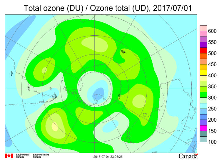 Ozone Hole July 1 2017