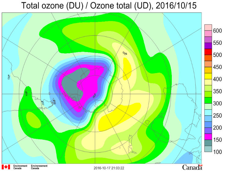 October 15 2016 Ozone Hole