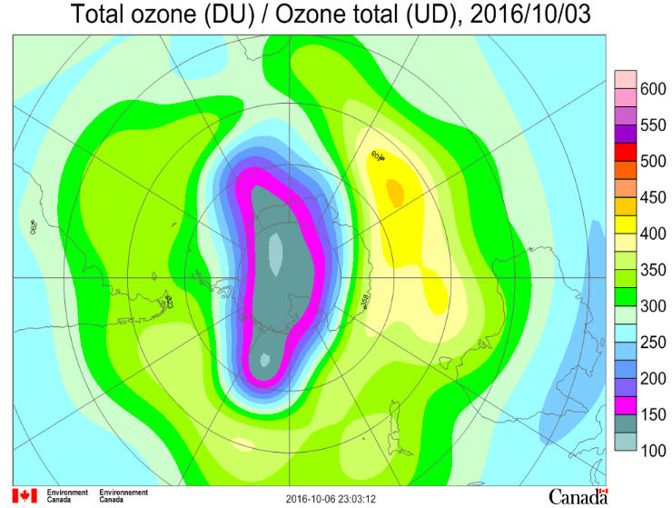 October 3 2016 Ozone Hole