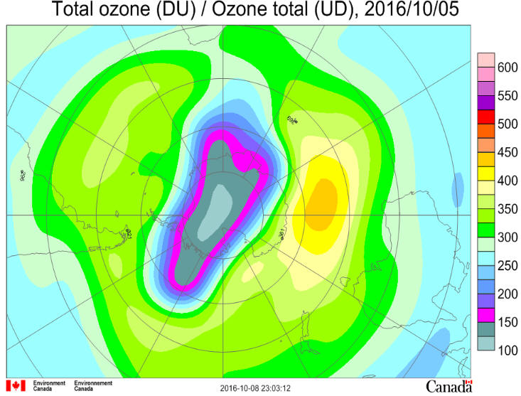October 5 2016 Ozone Hole
