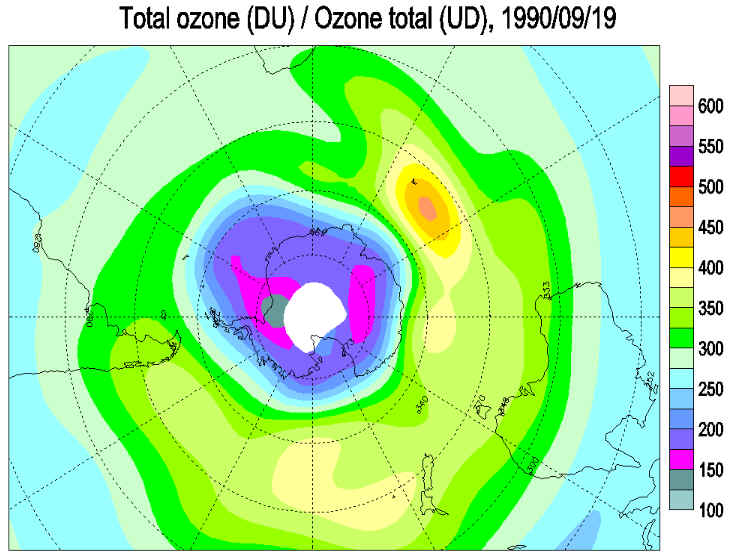 Ozone Hole 1990