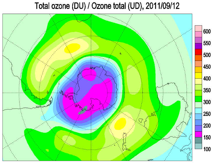 The Ozone Hole 2011