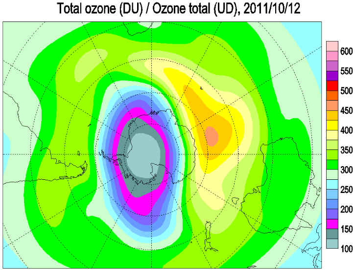 ozone hole 2011