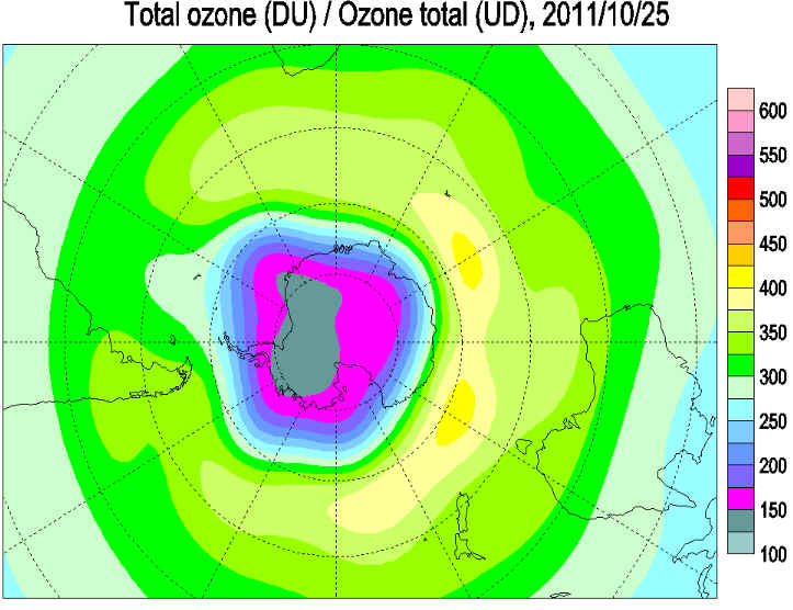 ozone hole 2011