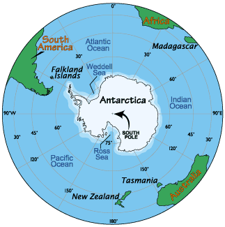 Antarctica map