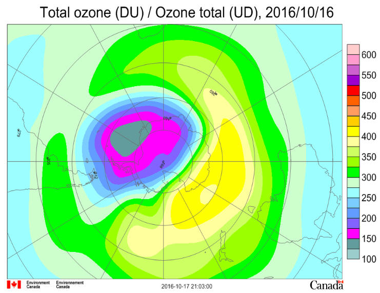 October 16 2016 Ozone Hole
