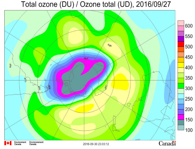 September 27 2016 Ozone Hole