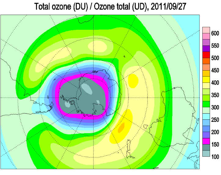 ozone hole 2011