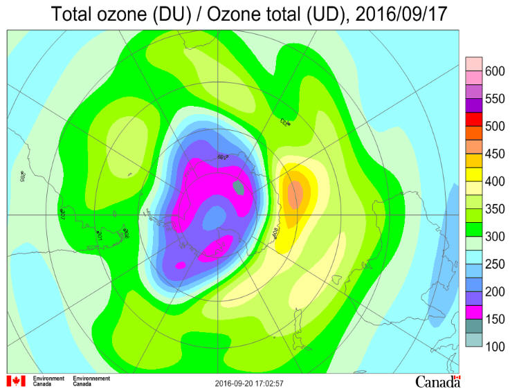Ozone Hole September 17 2016