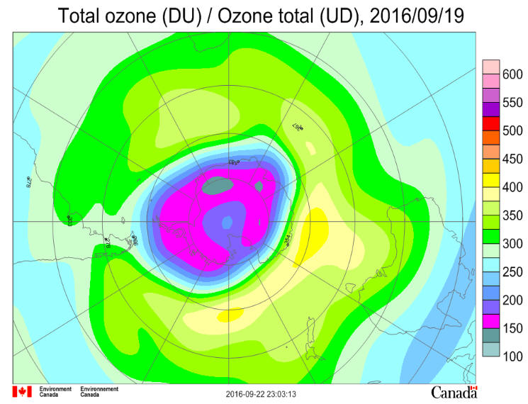 Ozone Hole Septyembr19 2016
