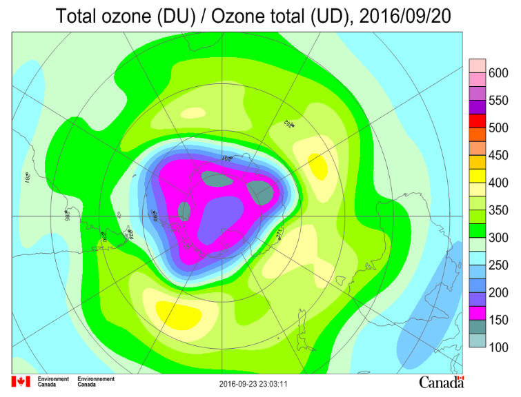 ozone Hole September 20 2016
