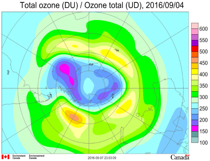 Ozone Hole Sep 4 2016