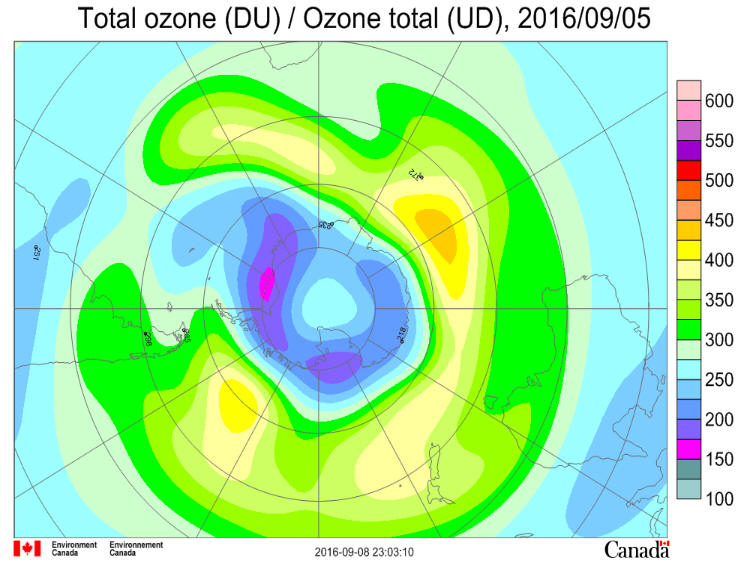 Ozone Hole Sep 5 2016