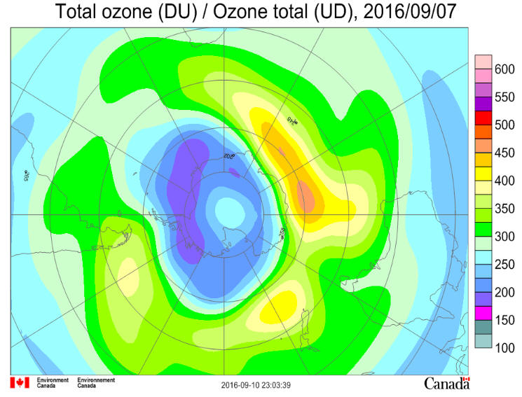 Ozone Hole Sep 7 2016