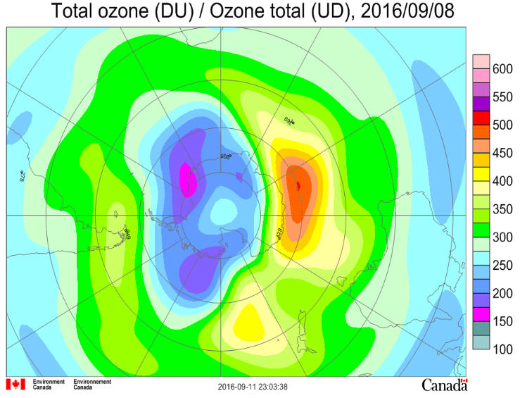 Ozone Hole Sep 8 2016