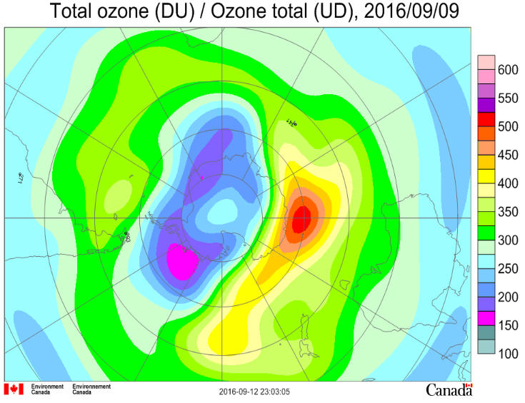 Ozone Hole Sep 9 2016